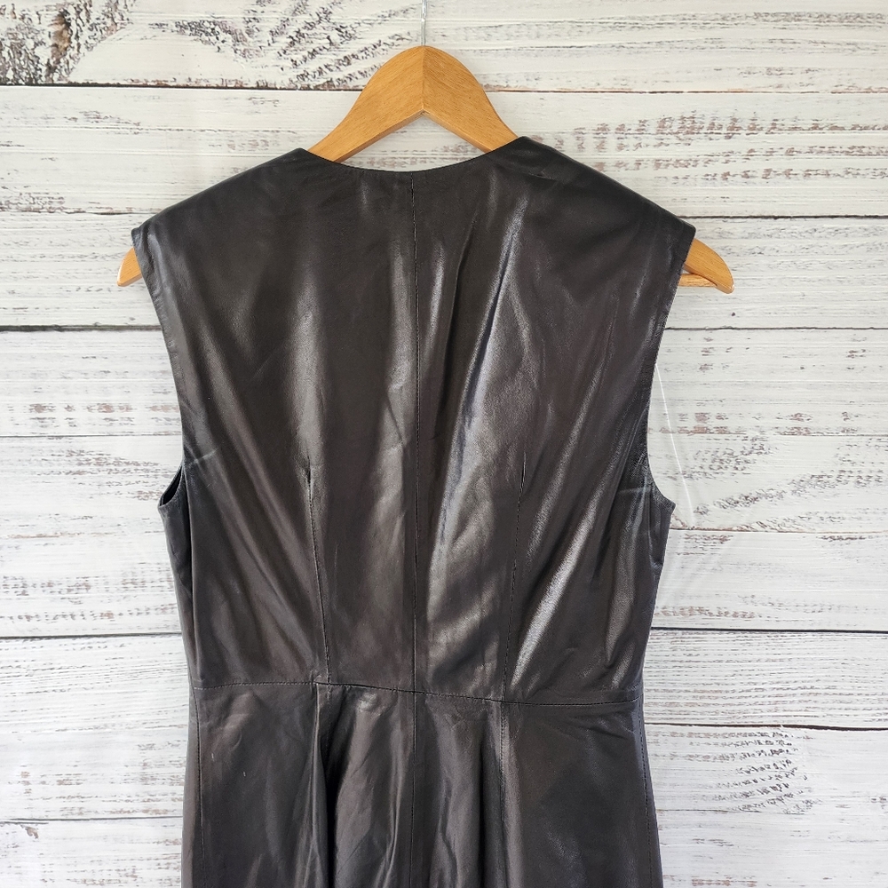 IRO black leather mini dress - Picture 10 of 12